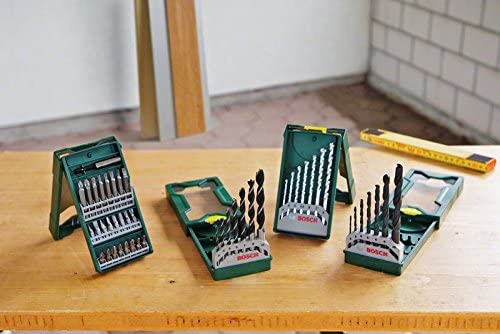 Bosch 2607017071 3 Plus 1 Mini X-Line Set New Drill Bits, Silver/Black - Image 4