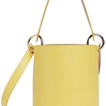 Genuine Whistles Matilda Bucket Bag With Top Handle - Yellow - New