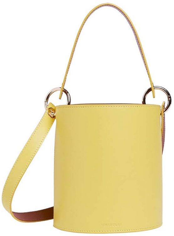 Genuine Whistles Matilda Bucket Bag With Top Handle - Yellow - New