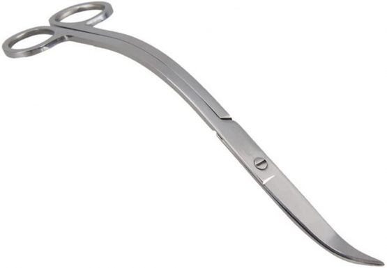 UEETEK Aquatic Plant Scissors Stainless Steel Wave Scissors for Fish Tank Plants 24CM