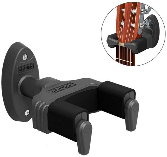 OTraki Guitar Wall Mount Bracket Auto Lock Guitar Wall Hook Hanger Stand Instrument Support for Electric Acoustic Guitar, Bass