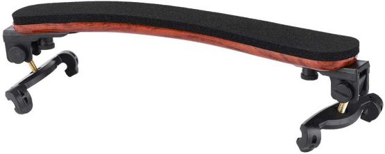Dilwe Violin Shoulder Rest, Lightweight Maple Wood Violin Adjustable Pad Shoulder Rest Accessory Parts for 4/4 Fiddle Violin