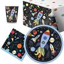 Outer Space Party Tableware Party Pack for 8