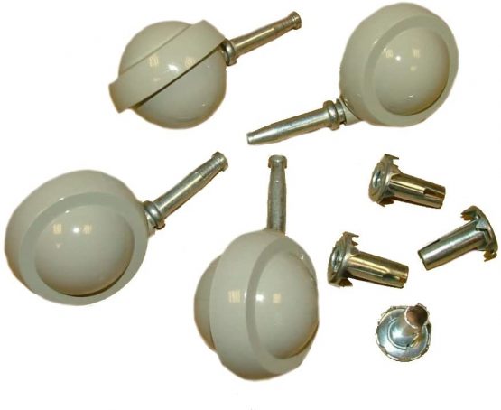 Pandoras Upholstery Metal Premium Sofa Chair Furniture Castors Parker Knoll, Set of 8, Beige - Image 2