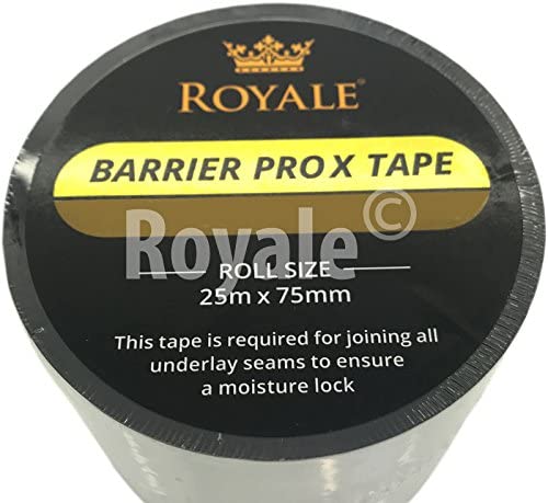 Royale® Barrier Pro X Tape - For Laminate/Wood Underlays - Damp Proof Membrane Lock, Silver, 25metres x 75mm - Image 2