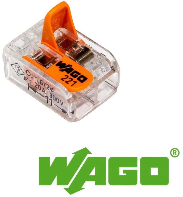 WAGO 221-412-413-415 x10 Splicing Connector, 0.14-4 mm², Compact Design with Lever, gray - Image 2