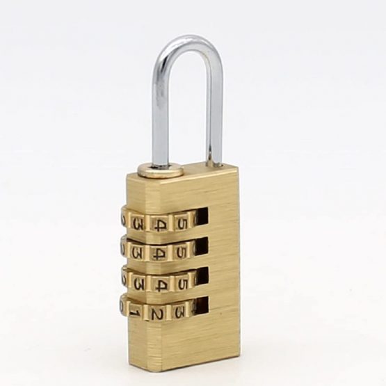 MIONI Solid Brass 2PCS Combination Lock 4 Copper Digit Padlock for Indoor and Outdoor Rustless Die-Cast - Image 3
