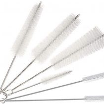 Cleaning Brush Set, Bottle Brush Cleaner, Tube Brushes, Water Bottle Cleaning Brush, Kitchen Wire Scrub Set for Nozzle Clean, Drinking Straw, Wine Bottle, Cup, Pipes, Keyboard, Set of 6