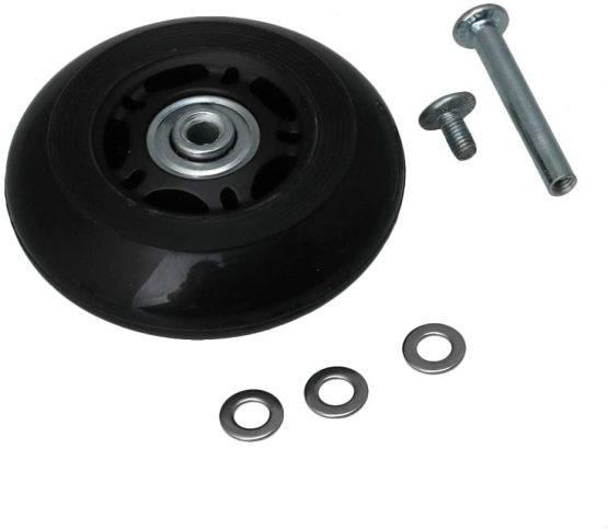 Mxfans 75mm Dia Luggage Suitcase Wheel Outdoor Replacement PU Rubber Wheel Kit