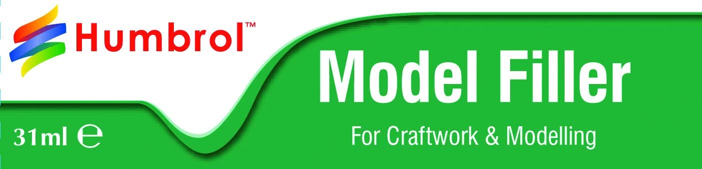 Humbrol AE3016 31ml Model Filler (Tube) for Models, Solvent Based Adhesive for Plastic Modelling Kits, Model Making Filler
