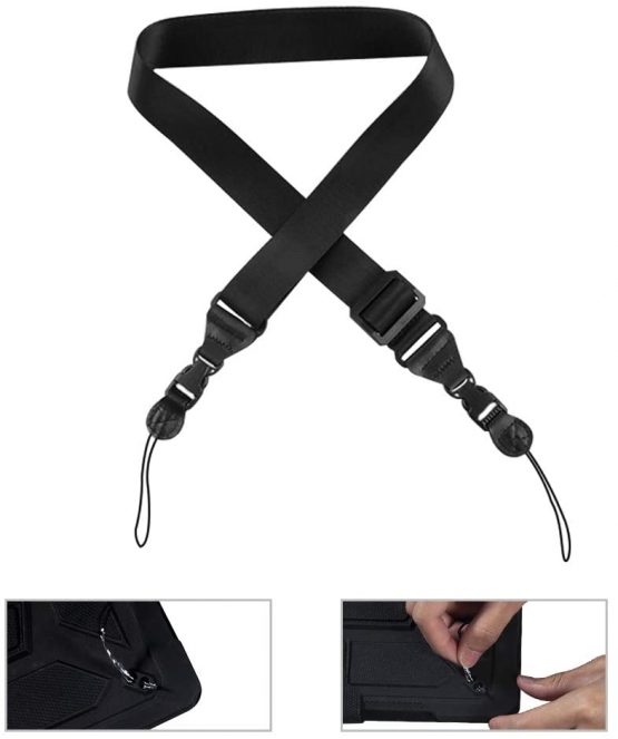 Miesherk Adjustable Shoulder Strap Multifunctional Replacement for Camera Case iPad Case Laptop Notebook Case Luggage Duffel Bag Strap Comfortable Neck Strap Nylon Black 35.4”-61” - Image 3