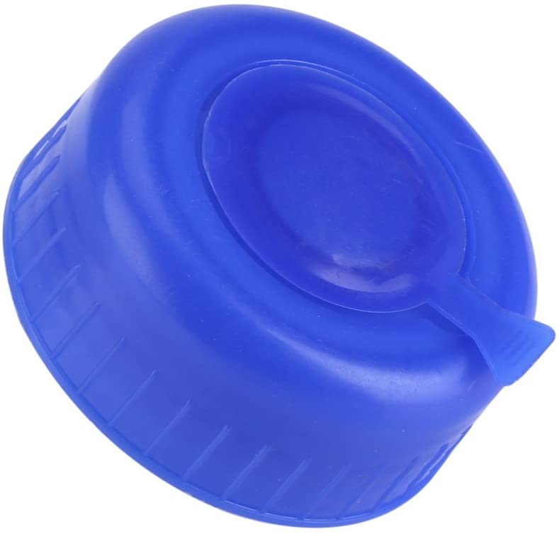 5Pcs Blue 3 & 5 Gallon Water Bottle Screw on Cap Reusable Replacement Anti Splash Lids - Image 2
