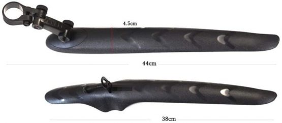 LIOOBO Bike Bicycle Fender Mud Guard Fender Front and Rear Mudguard for Road Bike Moutain Bike Black - Image 4