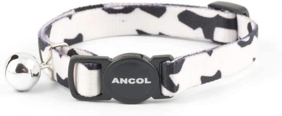 Camouflage Cat Collar with safety buckle blk&White