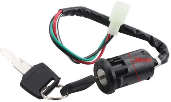 GOOFIT 4Pin Ignition Key Switch Set Replacement For Chinese Made 50cc 70cc 90cc 110cc 125cc ATV Dirt Bike Pocket Bike - Image 2
