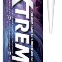 Bond-It Xtreme White Anti-Mould Silicone Sealant EU3 Cartridge 310ml - a flexible, permanently waterproof sealant ideal