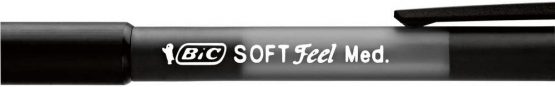 BIC Soft Feel Ballpoint Pens - Black - Pack of 3 Pens - Medium Point (1.0 mm) with Rubber Grip for Comfort - Image 4