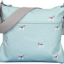 LilyRosa® Ladies Duck Egg Blue Green Cross Body Over Beagle Dog Design Print Bags