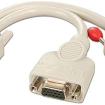 LINDY 41048 DVI-I Male to DVI-D Female + VGA Female Splitter Cable