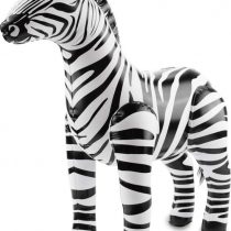Folat 20273 Inflatable Zebra Black-White, One Size Fits Most
