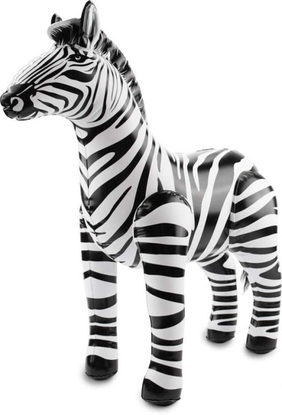 Folat 20273 Inflatable Zebra Black-White, One Size Fits Most