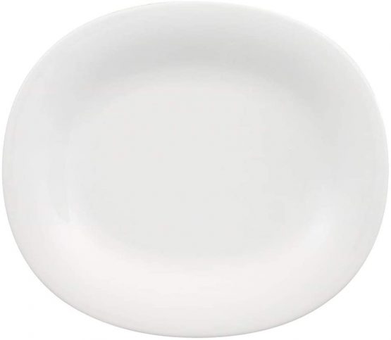 Villeroy & Boch New Cottage Basic Breakfast Plate, 23 x 19 cm, Premium Porcelain, White