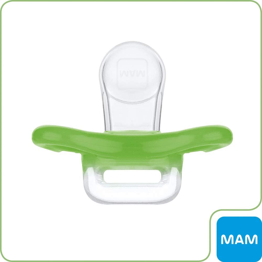 MAM Comfort Dummy Mini X-Small 0+ Months Unisex, Hospital-Grade Silicone 100%, Pack of 2, incl. Travel Box & MAM Clip - Image 4