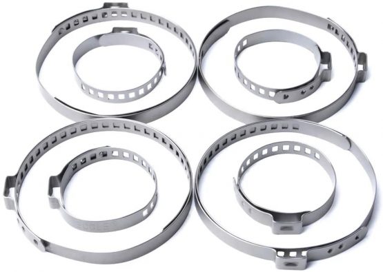MIKKUPPA CV Boot Clamp - Universal Adjustable Stainless Steel Drive Shaft Joint kit - Pack of 8