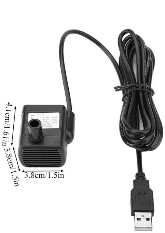Small Water Pump 5V 1.5W Mini USB Brushless Aquarium Water Pump Submersible Fish Tank Pet Fountain Pump Water Circulation Pump - Image 2