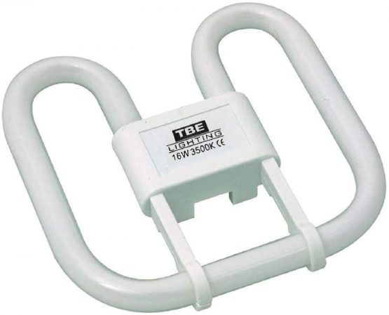 TBE Lighting 16w 2D 2-PIN CFL Energy Saving Lamps - DD Fluorescent Bulbs - 2-Pin GR8 Base Fittings - Long Life Lamp, Soft White 3500K (2-Pack) - Image 4