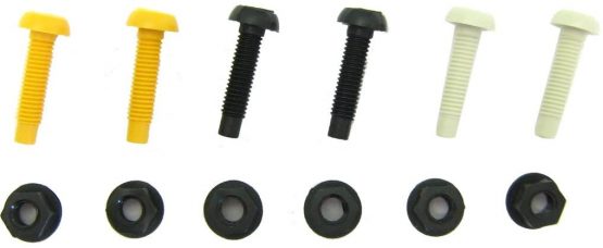All Trade Direct 12 Pcs Long Number Plate Bolts Nuts Caps Screws Fitting