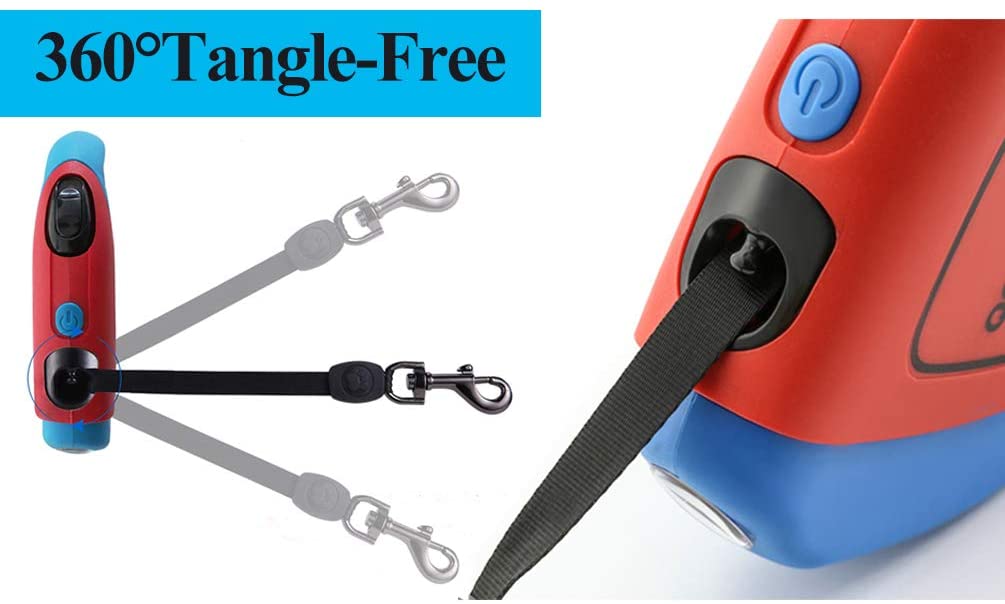 Dog Leads Strong Retractable Tape Cord Rope No Tangle Dog Leash ...