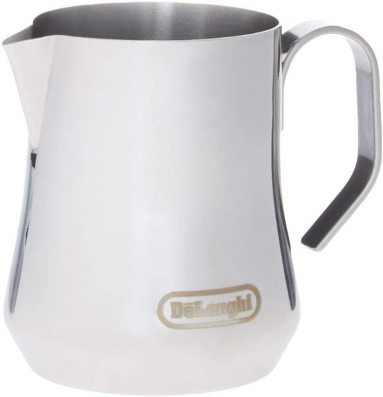 De'Longhi DLSC060 ECO 311.W / BK / R / B milk jug, 18/8 stainless steel, 350 ml