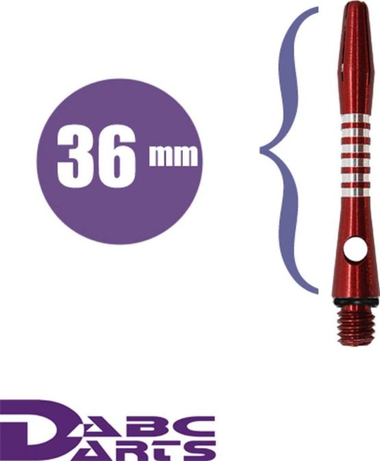ABC Darts Unisex - Adult Shaft Dart Shafts AR5 Jailbird, Red, Short - Image 3