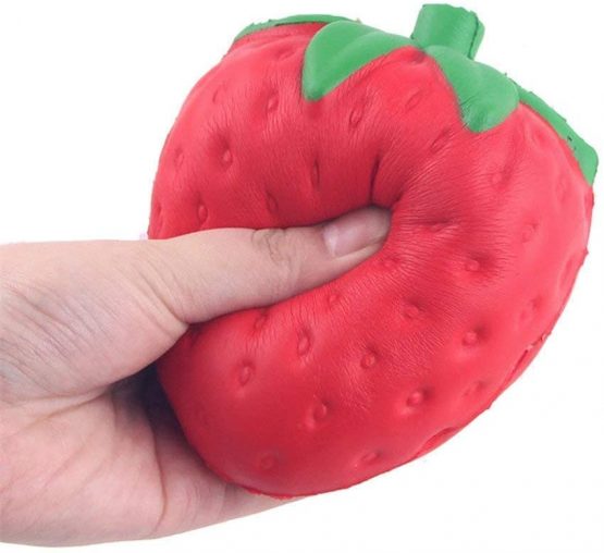 Scoolr Slow Rising Squishy Slice Kawaii Squishy Strawberry Toy Cream Scented Slow Rising Hand Wrist Toy Fidget Toy Think ink Toy Color Random