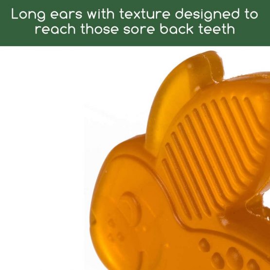 Boo The Bunny - Natural Rubber Teether 100% Natural Non-Toxic eco-Friendly Teething Toy Pure Safe and Strong - Image 3
