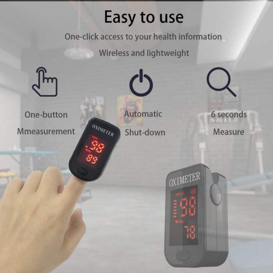 Oxygen Monitor Finger,Pulse Oximeter Oxygen Saturation Monitor Spo2 Fingertip Pulse Oximeter Adult and Child with LED Display with Lanyard - Image 4