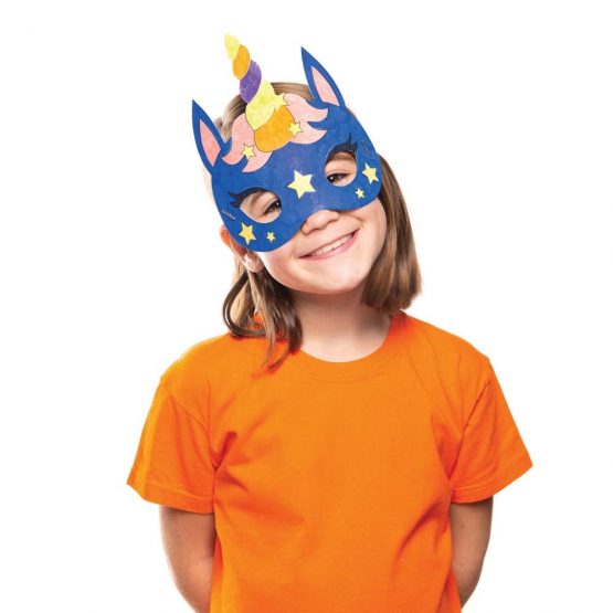 Baker Ross AT309 Unicorn Masks-Pack of 8, Colour Costumes for Kids Arts and Crafting Activities for Mythological Fancy Dress, Assorted, 19 cm - Image 3