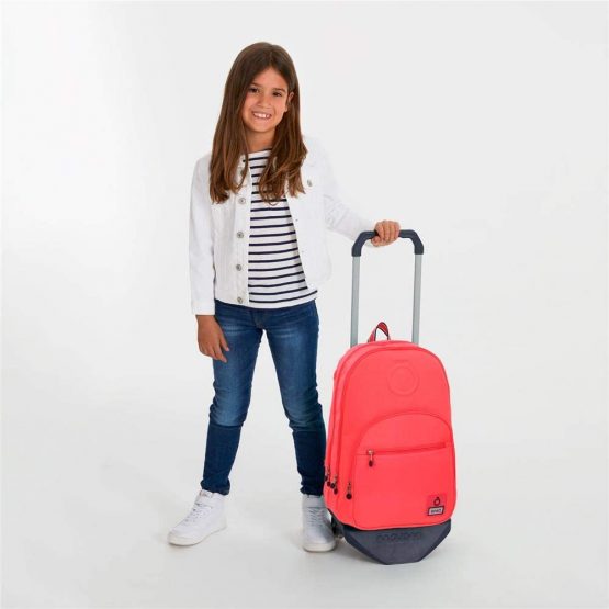 Enso Basic Double compartment Backpack with trolley Orange 32x46x17 cms Polyester 25.02L - Image 2