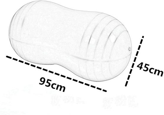 KRUIHAN Peanut Shaped Yoga Ball Exercise - Home Sports Gym Weight Loss Balance Training Physical Therapy Equipment - Image 4