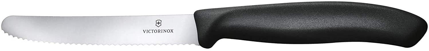 Victorinox Swiss Classic, Breakfast Knife, Bread roll Knife, Sharp Blade, Serrated Edge, 11 cm, Plastic Handle - Image 2