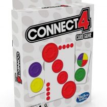 Connect 4 Card Game for Kids Ages 6 and Up, 2-4 Players 4-In-A-Row Game