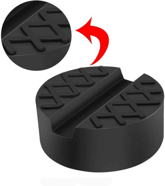 SXYHKJ Jack Pad Universal Slotted Frame Rubber Jack Pad Block Car Motorbike Trolley Jack Workshop Tool 65 X 33mm - Image 3