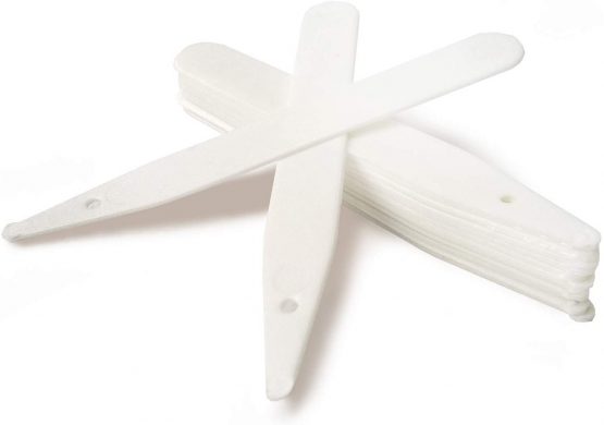 Merriway® BH01192 Plastic Plant Labels, 150 mm (6 inch) - White, Pack of 100