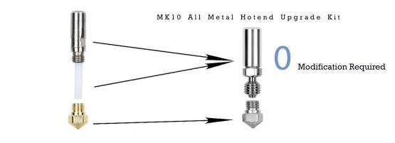 micro swiss M2559-04 MK10 All Metal Hot end Kit, 0.4 mm - Image 2