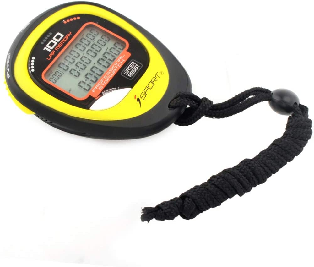 Digital Professional Stopwatch Timer Three Row Display Athletics Racing