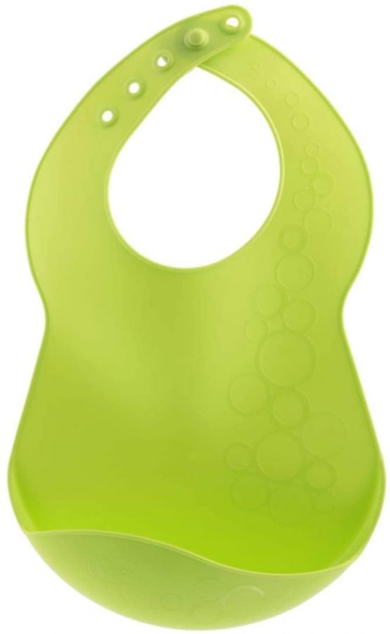 Chicco 0001630230000 Sign Bib with Crumb Tray 6M+, Green - Image 2