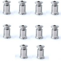 Neuocean 10pcs Bike Chainring Bolts Kits Chainwheel Bolts & Nuts Cycling Disc Screws For Road Bike Mountain Bike BMX MTB