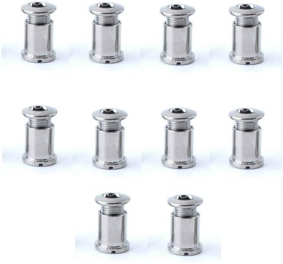 Neuocean 10pcs Bike Chainring Bolts Kits Chainwheel Bolts & Nuts Cycling Disc Screws For Road Bike Mountain Bike BMX MTB
