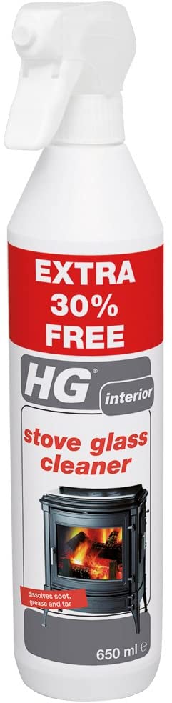 HG Stove Glass Cleaner 500 ml - Dissolves Soot, Grease and Tar - for Use on the Glass Surfaces of Stoves and Hearths